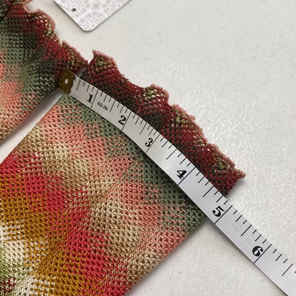 Free People Sierra Woven Diamond Print  Fingerless Gloves - Picture 7 of 13